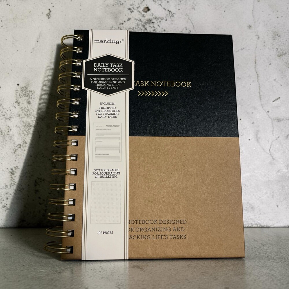 Markings By Design Group Task journal 192 Pages  Daily Task Notebook Prompted